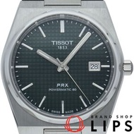 二手天梭 PRX Powermatic 80 腕錶，40 毫米，型號 T137.407.11.091.00，原廠錶盒，不銹鋼材質，男士腕錶，綠色，成色極佳