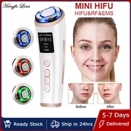 Hengfa Lina Hifu RF Machine Ultrasonic EMS Facial Lifting Skin Tightening Device Double Chin Neck Eye Anti Wrinkle Face Massager