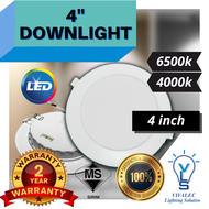 [SIRIM] 2 Years Warranty RM 7 !!!  4 inches 12W Round LED Downlight Daylight Ready Stock Household Office Integrated Driver