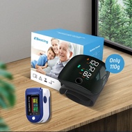 Medical Grade LCD Digital Blood Pressure Monitor Heart Rate and Blood Oxygen Detection Rechargeable 