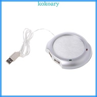 KOK Coffee Mug Warmer USB Desk Electric Mug Warmer with 4 Port USB Hub Laptop
