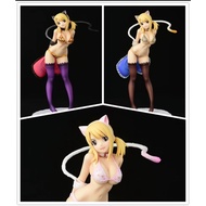 ORCATOYS Fairy Tail Lucy Figure Pajamas Leopard Print Cat Cherry Cat Halloween