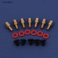 tinchighid 60Pcs Computer PC Case Motherboard Riser Screws 6-32-M3 Insulation Washers For Case Fans 