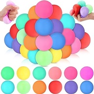 Syhood 48 Pack Stress Balls Squishy Ball Stretcher Anxiety Toys Stress Balls Bulk Stress Balls for Adults and Kids Sensory Fidget Toys Bulk for Students, Classroom Prize Box Toys
