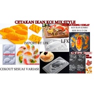 Import Cetakan Koi Ikan 3d Mix Fish Lumba Dolphin Alat Dekorasi Kue Ch