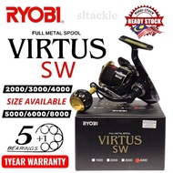 RYOBI VIRTUS II SW SPINNING REEL FULL METAL SPOOL SPINNING REEL