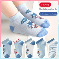 Children Socks Boys' Cartoon Themed Mid-Cushion Socks Lightweight Polyester Blend Fabric UK Trendy P