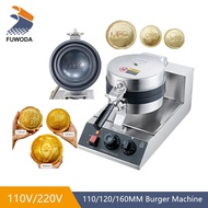 Custom Logo 110/120/160 mm Ice Cream Gelato UFO Burger Maker Machine Non Stick Coating Round Sandwic