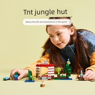 minecraft minecraft toy Chinese Building Blocks Minecraft Series 21275 TNT Jungle House Boys Girls C