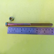 YELLOW BOLT NUT M10 X 150 BMK M10 X 150/ YELLOW M10X150 BOLT/ M10 BOLT/ 14 KEY BOLT/ 14 15CM LENGTH/