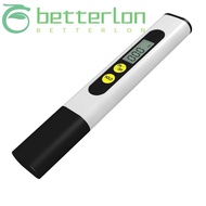 BETTER-LONTIME Digital Water Quality Tester, 1ppm 2%-3% TDS Meter, Precise 0-9990ppm Plastic White 0