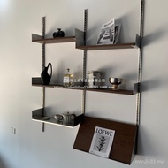 Trackable Wall Bookshelf Adjustable Shelf Medieval Display Rack Background Wall vitsoe Living Room D
