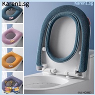 KA Toilet Seat Cover Soft Cushion Bathroom Seat Ring Toilet Washer Cushion Cover Mats