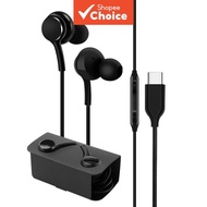 Earphones Type C 3.5mm Wired Noise Cancelling Bass Earbuds Gaming Movies HiFi Sound Earsets Ergonomi