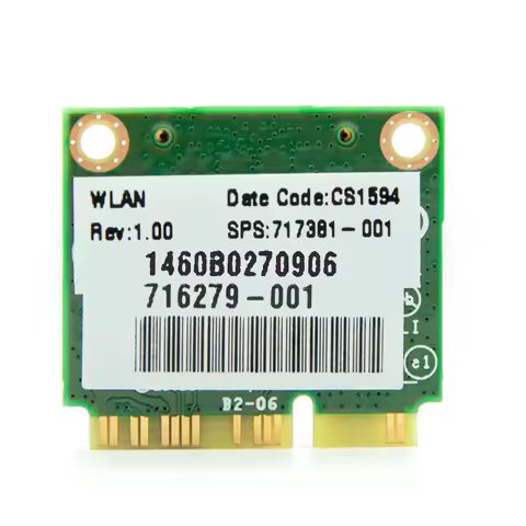 1Pcs Mini PCI-E Dual-Band 2.4G/5Ghz Wireless Network Card AC 7260 7260HMW Bluetooth 4.0 802.11a/b/g/