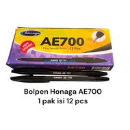 Honaga AE-700 Needle Point Pen (1 Pack Contains 12 Pcs) / Honaga AE700 Ballpoint Pen / Honaga AE 700