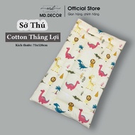 MD.DECOR Natural Cotton Baby Mattress Topper with cute patterns, size 75x120cm