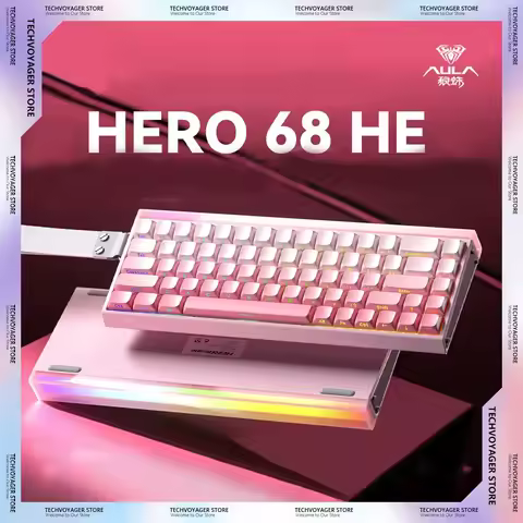 New AULA HERO 68HE Magnetic Switch Mechanical Keyboard RGB Ergonomics Customize Wired Gaming Keyboar