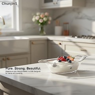 <Chunjin1> Acrylic Serving Plates Banana Split Bowls Durable Food Storage Container Reusable Dish fo