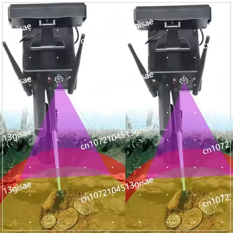 3D Screen Underground Gold Metal Detector Remote Gold, Silver, Copper, and Gemstone Detector
