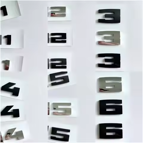 5X Chrome Black Car ABS Rear Trunk Sticker for M1 M2 M3 M4 M5 M6 E30 E36 E39 E46 E60 E90 F10 F20 F30