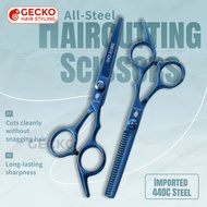 Hair Cutting Scissors Set 440C Stainless Steel Barber Shears with Straight & Thinning Shears Salon