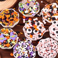 Halloween decoration candy bead eye ball cake decoration ornament cartoon  birthday cake decoration 