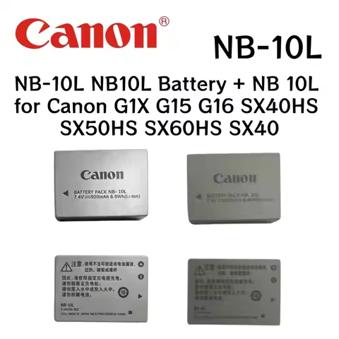 Original for Canon NB-10L NB10L NB 10L G1X G15 G16 SX40HS SX50HS SX60HS SX40 G1X G3X PC1817 PC1674 P