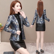 24❀ Professional Blazer Short Jacket Small Spring New Year Women's Fashionable Classy Slim-Fit Western Style Printed Thi