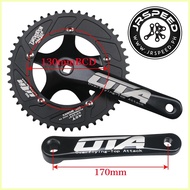 ♀ ♣ ▥ OTA Alloy Crankset 48T Single Speed Fixie Fixed Gear Bike Jrspeed