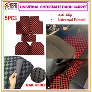 Universal Dadu Karpet Dice Carpet Floor Mat Proton Perodua Honda Toyota MYVI AVANZA VIOS SAGA KANCIL (5PCS)