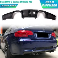 Carbon Fiber Car Rear Bumper Diffuser Lip Spoiler for BMW 3 Series E92 E93 M3 2008-2013 Racing Rear 