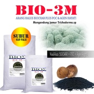 BIO-3M Biochar Charcoal plus POC Trichoderma ready to use mixed planting media 1kg to 10kg SR557