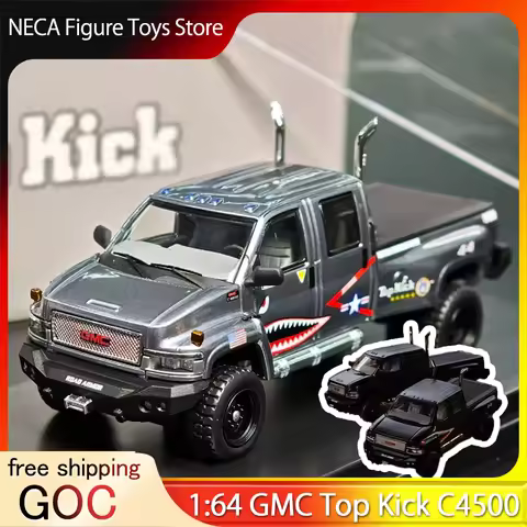 GOC 1:64 American Truck Collectible GMC Top Kick C4500 APA XPO 2025 Foshan Modified Expo Matte Black