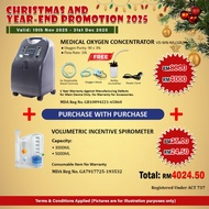 [MDA APPROVED] Oxygen Concentrator 10L + Volumetric Incentive Spirometer