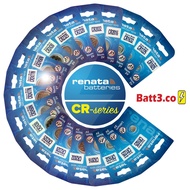 Renata Watch Battery CR Series: CR1025 CR1225 CR1632 CR2016 CR2320 CR2325 CR2430, CR2450N CR2477N
