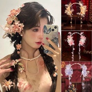 Ancient Style Virgin Halo Tassel Headband Fairy Juan Yarn Step Shaking Children's Hair Accessories H
