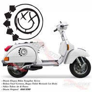 BL2 pop punk sticker Vespa px motorcycle sticker/ blink sticker/ Vespa motorcycle sticker