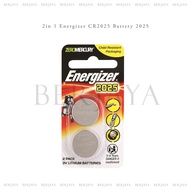 2in 1 Energizer CR2025 Battery 2025