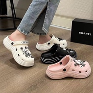 SF_ Wholesale Crocs Heel Women Sandal Crocs Heel Shoes Crocs Sandal Women Kasut Crocs Perempuan
