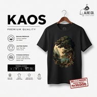 3D Forest Lake T-Shirt serenity DM1133 Men's Clothing Wanita T-Shirt Cotton Combed 24S 200 GSM Premi