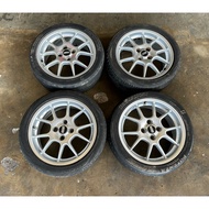 Original BBS RK024 Sport Rim 17” 4H 114.3 PCD 7JJ ET42 Volvo V40 Honda Accord JDM Rim Ori Used Japan