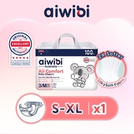 Aiwibi Air Comfort Baby Diapers Tape S/M/L/XL Ultra Thin & Breathable Disposable Diaper Lampin Budak