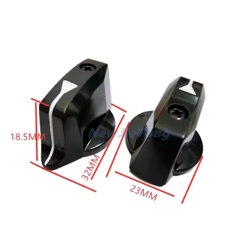 2pcs Code Band Switch Bakelite Knob PN-33C Inner Diameter 6MM with Lock Screw 32x18.5MM