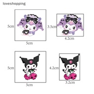loveshopping 20Pcs/Pack 5x5cm Cartoon Kuromi Tattoo Sticker Children's Reward Sticker Cute Disposabl