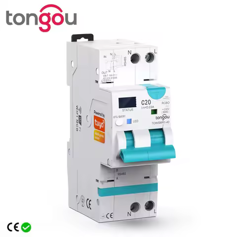 WIFI RCBO Adjustable Smart Circuit Breaker Residual Current Circuit breaker With Over Current and Le