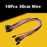 10Pcs 300mm 30cm Servo Extension Lead Wire Cable For RC Futaba JR Male to Male 30cm Wire Connector