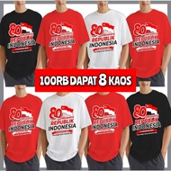 Latest August 2025 T-shirts (100 thousand 8 pcs) Independence Day T-shirts August 17th Happy Republi