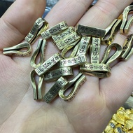 Tibetan Retro Six-Character Mantra Great Ming Mantra Scripture Clip Side Hanging Star Moon Bracelet 