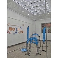 Drone training protective net frame, nylon net, drone competition cage net, soccer goal frame, venue